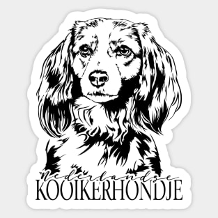 Funny Proud Nederlandse Kooikerhondje dog portrait Sticker